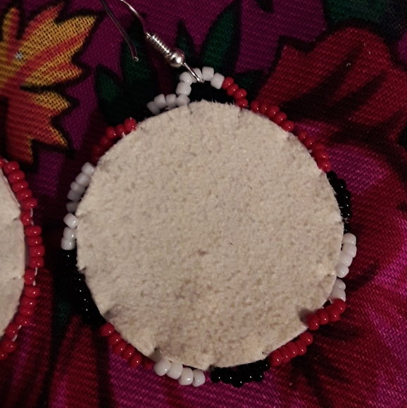 Arizona Cardinals Beaded Earrings - Picture 3 of 3